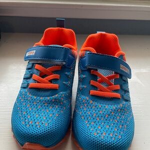 Vibrant Blue and Orange Kids' Sneakers